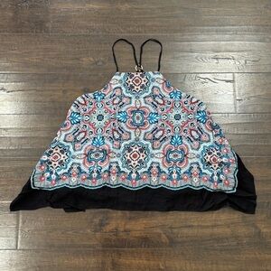 Laundry by Shelli Segal Women’s Printed Bohemian Sleeveless Flowy Top Size XL